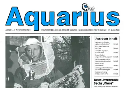 Aquarius, Zeitung Freundeskreis Löbbecke- Museum + Aquazoo, Nr. 12/ Dez. 1998. 