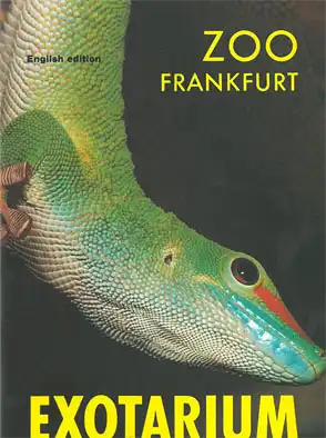 Wegweiser Exotarium, (Taggecko) englisch. 