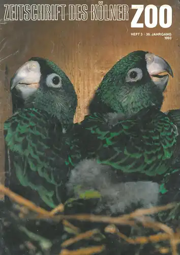 Die Zeitschrift des Kölner Zoos, H. 3, 36. JG. 