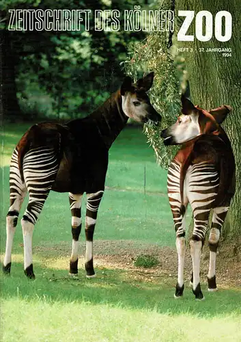 Die Zeitschrift des Kölner Zoos, H. 3, 37. JG. 