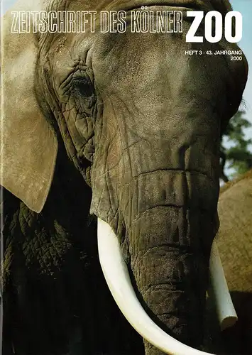 Die Zeitschrift des Kölner Zoos, H. 3, 43. JG (u.a.: Arabische Raubtiere). 