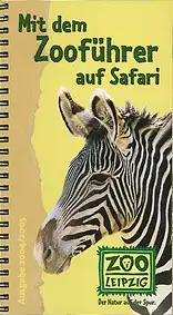 Zooführer "Mit dem Zooführer auf Safari" mit Faltplan (Zebra). 