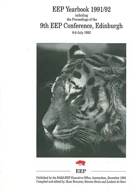 EEP Yearbook 1991/92 including the Proceedings of the 9th EEP Conference, Edinburgh 1992. 