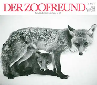 Der Zoofreund - Zeitschrift d. Zoofreunde Hannover; Nr. 86. 