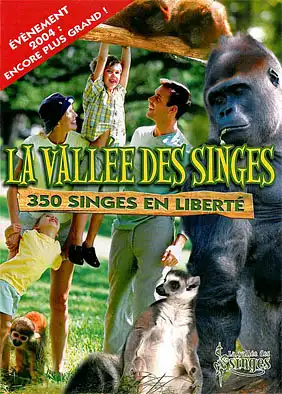 Informationsbroschüre "350 singes en liberté". 