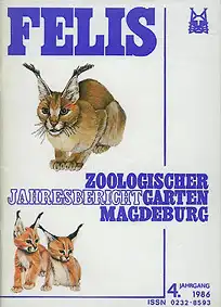 Jahresbericht Felis (4. Jahrgang, 86) Jabe 85. 