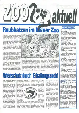 Zoo aktuell 1994. 