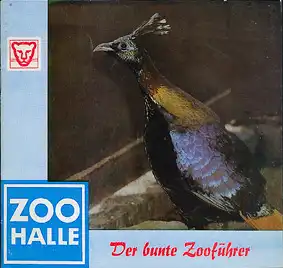 Der bunte Zooführer (hellblauer Rand / Himalaya Glanzfasan). 
