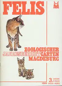 Jahresbericht Felis (3. Jahrgang, 85) Jabe 84. 