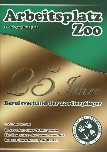 Arbeitsplatz Zoo Heft 1-2018. 