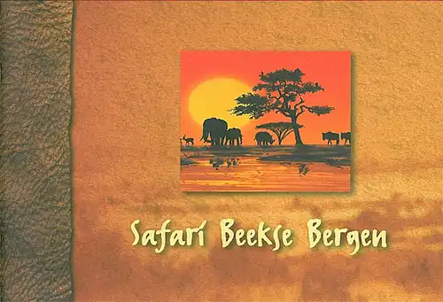 Safari Beekse Bergen (Sonnenuntergang, Hintergrund Schemen). 