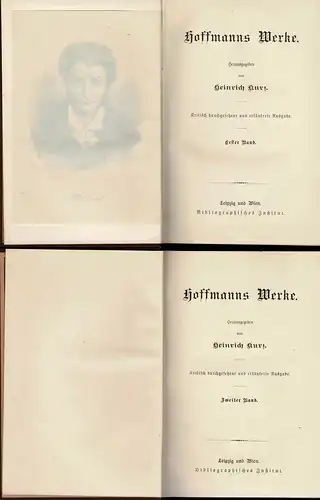 Hoffmanns Werke. Meyers Klassiker-Ausgaben. Band 1+2. 