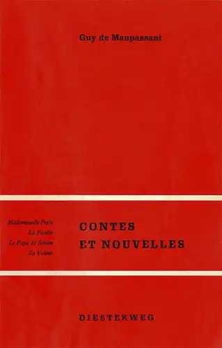 Contes et Nouvelles (Diesterwegs Neusprachliche Bibliothek). 