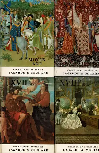 Collection littéraire. Les grands auteurs français du programme. Konvolut (Bde. 1-4 - Moyen Age, XVIe, XVIIe, XVIIIe siècle). 