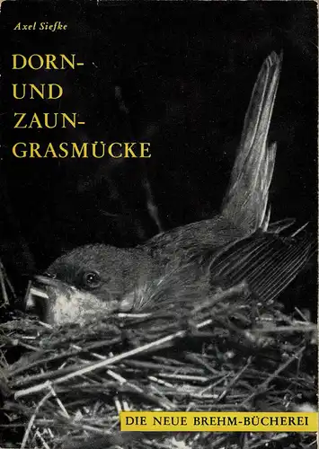 Dorn- und Zaungrasmücke. Sylvia communis Latham, S. currurca (Linné) (Neue Brehm-Bücherei. Heft 297). 