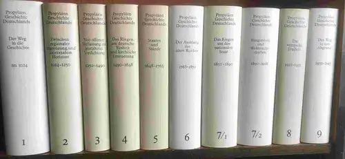 Propyläen Geschichte Deutschlands. 9 Bände in 10 Büchern. Vollständig. 
