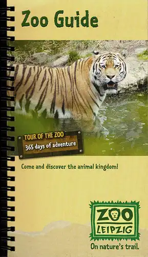 Zooführer (Zoo-Rundgang, 365 days of adventure, Tiger im Wasser). 