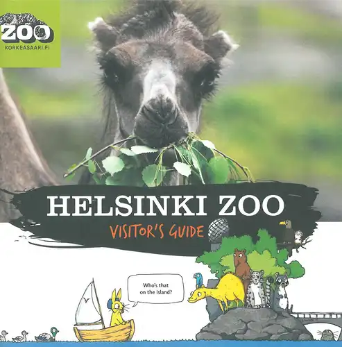 Helsinki Zoo Visitor´s Guide (Dormedar und Tierzeichnungen). 