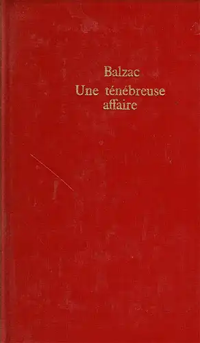 Une T?n?breuse Affaire. Pr?face De Alain. 