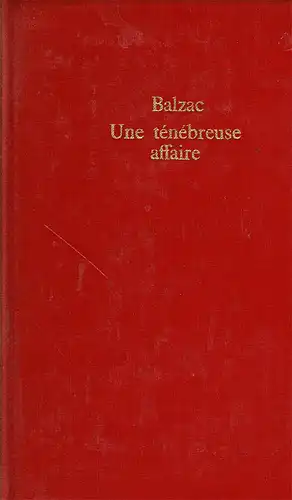 Une Ténébreuse Affaire. Préface De Alain. 
