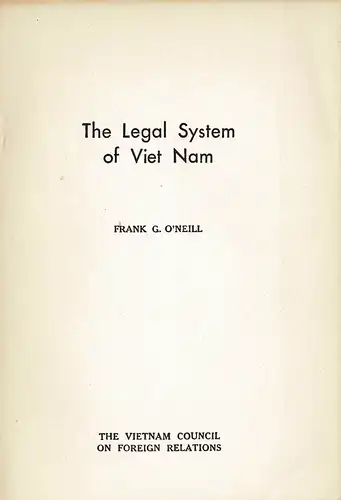 The Legal System of Viet Nam. 