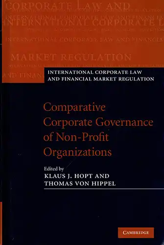 Comparative Corporate Governance of Non-Profit Organizations. 