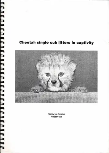 Cheetah single cub litters in captivity. 
