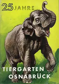 Kleine Chronik (25 Jahre, Zeichnung Elefant). 