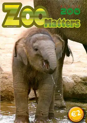 Zoo Matters. Dublin Zoo Magazine, Autumn 2007. (Elephant). 
