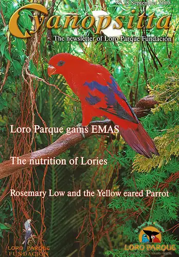 Cyanopsitta - Zeitschrift der Loro Parque Fundacion, Nr. 78, Sep. 2005. 