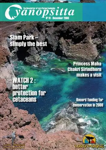 Cyanopsitta - Zeitschrift der Loro Parque Fundacion, Nr. 91, 2008. 