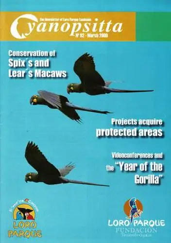 Cyanopsitta - Zeitschrift der Loro Parque Fundacion, Nr. 92, 2009. 