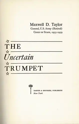 The Uncertain Trumpet. 