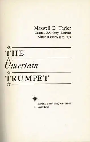 The Uncertain Trumpet. 