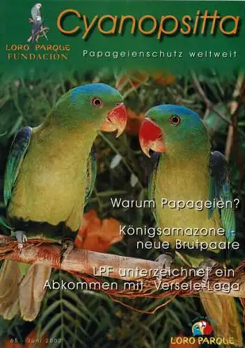 Cyanopsitta - Zeitschrift der Loro Parque Fundacion, Nr. 65, Jun. 2002. 