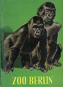 Wegweiser (Gorillas) - Tierverzeichnis hinten. 