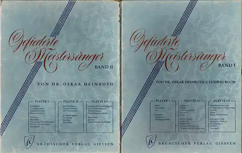 Gefiederte Meistersänger. 2 Bände mit sechs Schallplatten. 