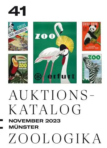 Auktionskatalog 41 Zoologika. 