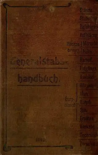 Generalstabshandbuch. 