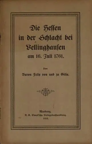 Die Hessen in der Schlacht bei Vellinghausen am 16. Juli 1761. 