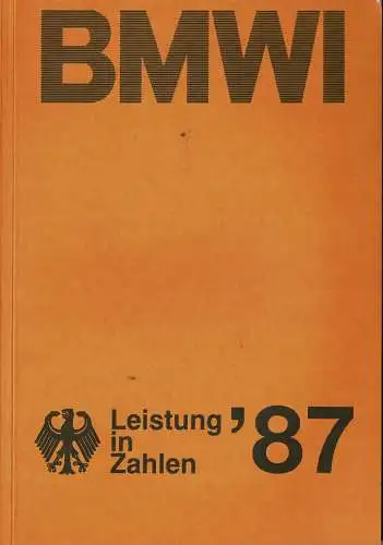 BMWI Leistung in Zahlen '87. 