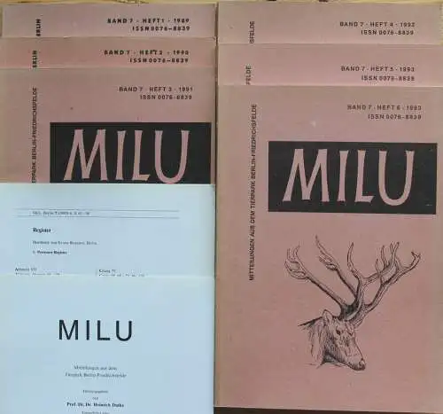 Milu Band 7, komplett Hefte 1 - 6. 