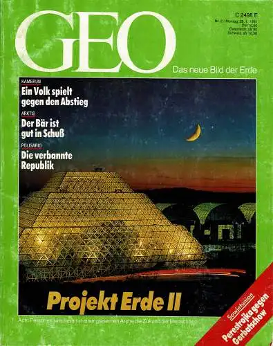 Geo. Das neue Bild der Erde. Projekt Erde II. Heft 2, 1991. Themen: Arktis: Der Bär ist gut in Schuß u.a. 