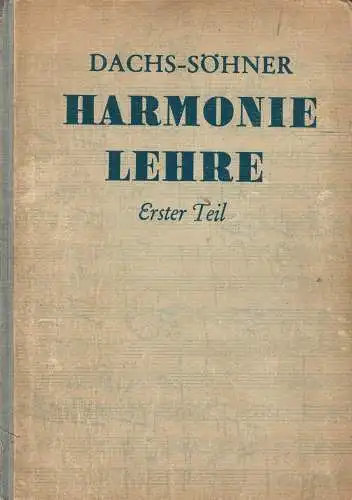 Harmonielehre 4 Auflage 1953. 