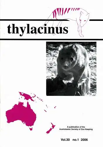 Thylacinus, Vol.30, no.1. 