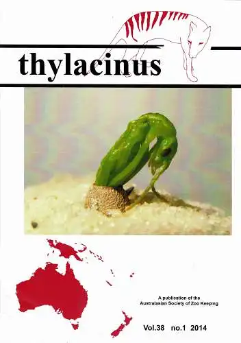 Thylacinus, Vol.38, no.1. 