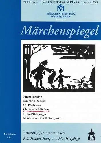 Märchenspiegel. Zeitschrift für internationale Märchenforschung und Märchenpflege 20.Jahrgang. Heft 4. 