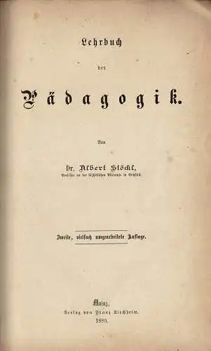 Lehrbuch der Pädagogik. 