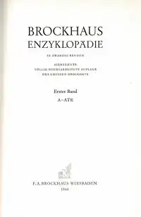 Brockhaus Enzyklop?die in zwanzig B?nden. 17. Auflage. 20 B?nde + Kartenband 21 + Erg?nzungsb?nde 22, 23 und 25. 