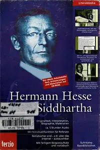 Siddharta. CD-Rom. Suhrkamp BasisBibliothek / LiteraMedia Terzio. Originaltext, Interpretation, Biographie, Materialien. 